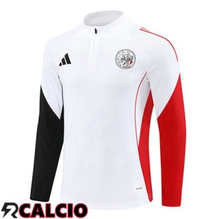 Felpa Allenamento AFC Ajax Bianco 2025/2026