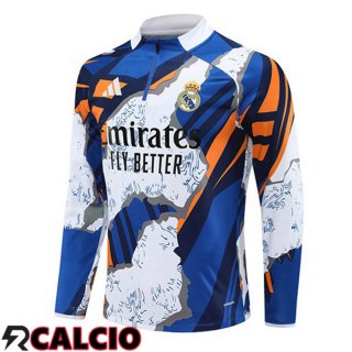 Felpa Allenamento Real Madrid Blu Bianco 2025/2026