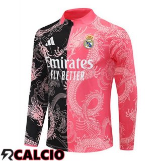 Felpa Allenamento Real Madrid Rosa Nero 2025/2026