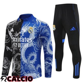 Felpa Allenamento Real Madrid Nero Blu 2025/2026