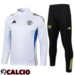 Insieme Tuta Calcio Manchester United Bianco 2025/2026