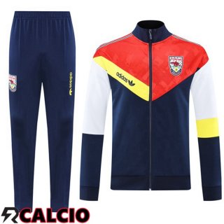 Insieme Tuta Calcio - Giacca Arsenal Rosso Blu Reale 2025/2026