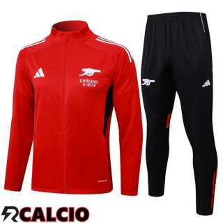 Insieme Tuta Calcio - Giacca Arsenal Rosso 2025/2026