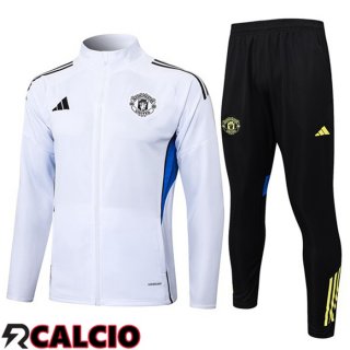Insieme Tuta Calcio - Giacca Manchester United Bianco 2025/2026