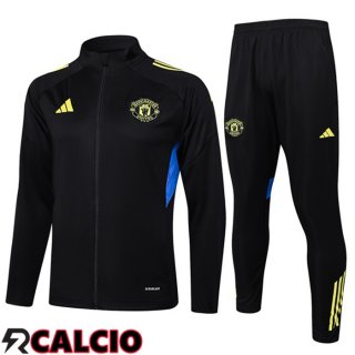 Insieme Tuta Calcio - Giacca Manchester United Nero 2025/2026