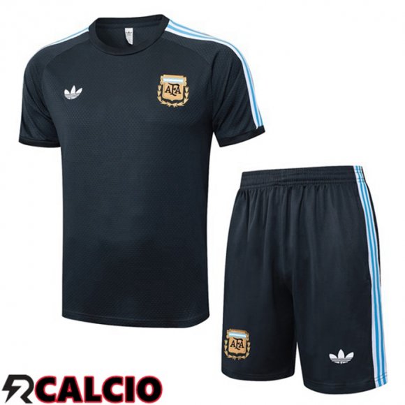 Insieme T Shirt Allenamento Argentina + Pantaloncini Grigio 2025/2026