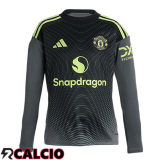 Maglie Calcio Manchester United Portiere Manica Lunga Nero 2025/2026