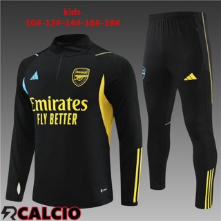 Insieme Tuta Calcio Arsenal Bambino Nero 2023/2024