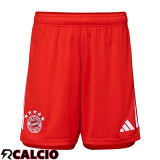 Prima Pantaloncini Calcio Bayern Monaco Rosso 2023/2024
