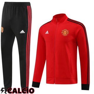 Insieme Tuta Calcio - Giacca Manchester United Rosso 2023/2024