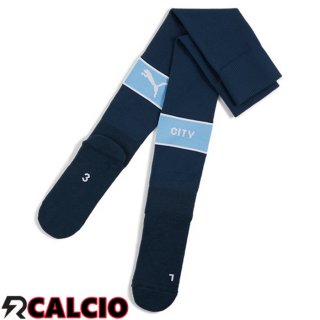 Calzini Calcio Manchester City Prima Blu Reale 2024/2025