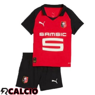 Maglie Calcio Stade Rennais Bambino Prima Rosso 2025/2026