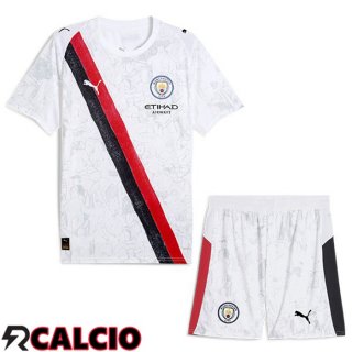 Maglie Calcio Manchester City Club World Cup Bambino Prima Bianco 2025/2026