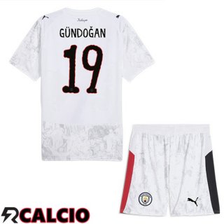 Maglie Calcio Manchester City Club World Cup (Ilkay Gündoğan 19) Bambino Prima Bianco 2025/2026