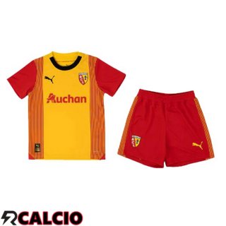 Prima Maglia Calcio RC Lens Bambino Giallo Rosso 2023/2024