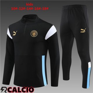 Insieme Tuta Calcio Manchester City Bambino Nero 2023/2024