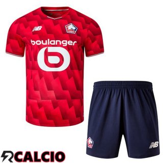 Maglie Calcio Lille OSC Bambino Prima Rosso 2025/2026