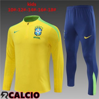 Insieme Tuta Calcio Brasile Bambino Giallo 2024/2025