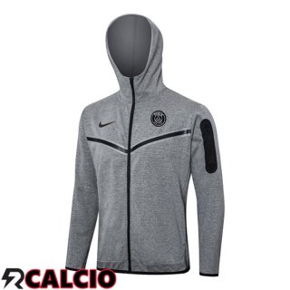 Felpa Con Cappuccio Paris PSG Grigio 2024/2025