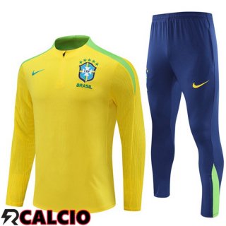 Insieme Tuta Calcio Brasile Giallo 2024/2025
