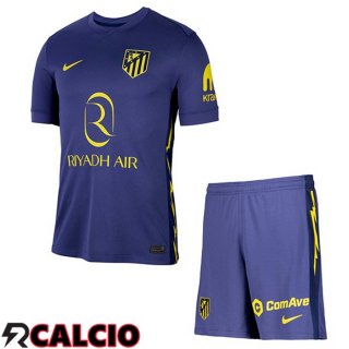 Maglie Calcio Atletico Madrid Bambino Seconda Blu Reale 2025/2026