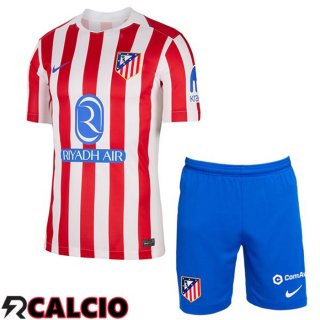 Maglie Calcio Atletico Madrid Bambino Prima Rosso 2025/2026