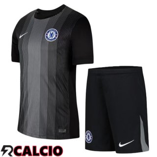 Maglie Calcio FC Chelsea Bambino Portiere Nero 2025/2026
