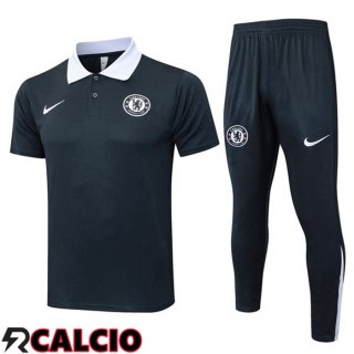 Insieme Polo FC Chelsea + Pantaloni Grigio 2025/2026