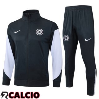 Insieme Tuta Calcio - Giacca FC Chelsea Grigio 2025/2026