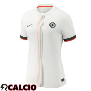 Maglie Calcio FC Chelsea Donna Seconda Bianco 2025/2026