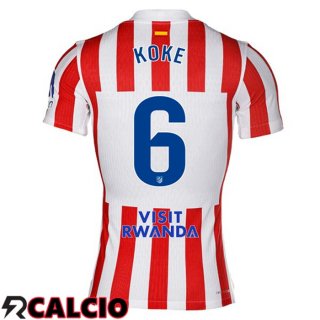 Maglie Calcio Atletico Madrid (KOKE 6) Prima Rosso 2025/2026