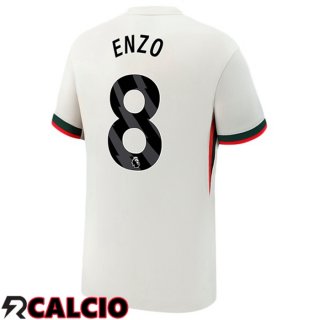 Maglie Calcio FC Chelsea (Enzo 8) Seconda Bianco 2025/2026