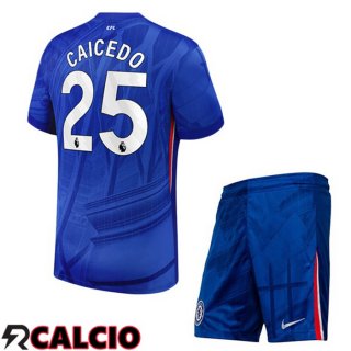 Maglie Calcio FC Chelsea (Caicedo 25) Bambino Prima Blu 2025/2026