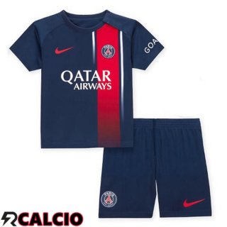 Prima Maglia Calcio Paris PSG Bambino Blu Reale 2023/2024