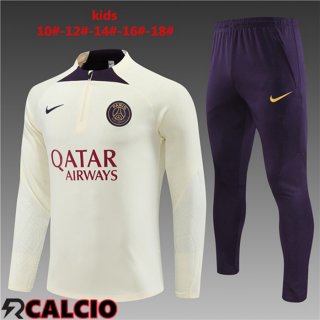 Insieme Tuta Calcio Paris PSG Bambino Bianco 2023/2024