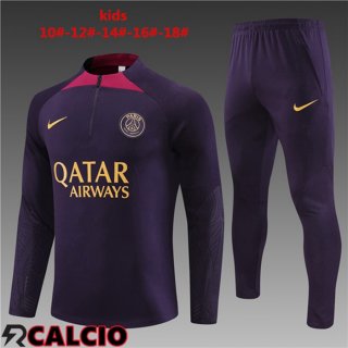 Insieme Tuta Calcio Paris PSG Bambino Viola 2023/2024