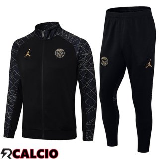 Insieme Tuta Calcio - Giacca Paris PSG Nero 2023/2024