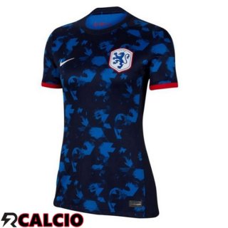 Seconda Maglia Calcio Paesi Bassi Donna Nero 2023/2024