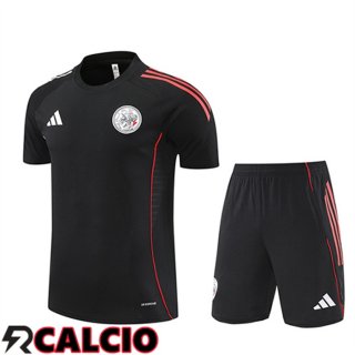 Insieme T Shirt Allenamento Ajax Bambino Nero Rosso 2025 2026