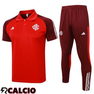 Insieme Polo SC Internazionale + Pantaloni Rosso 2024/2025