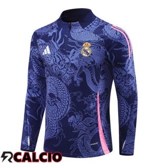 Felpa Allenamento Real Madrid Blu Reale 2024/2025