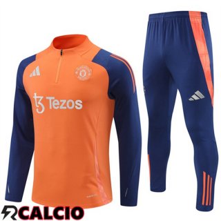 Insieme Tuta Calcio Manchester United Arancia 2024/2025