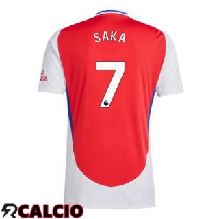 Prima Maglia Arsenal (SAKA 7) Rosso Bianco 2024/2025