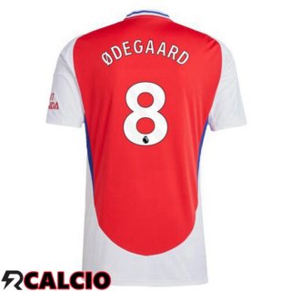 Prima Maglia Arsenal (ØDEGAARD 8) Rosso Bianco 2024/2025