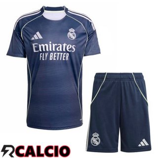 Seconda Maglia Real Madrid Bambino Blu Reale 2025/2026