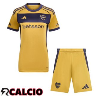 Seconda Maglia Boca Juniors Bambino Giallo 2025/2026