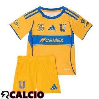 Prima Maglia Tigres UANL Bambino Giallo 2025/2026
