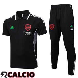 Insieme Polo Arsenal + Pantaloni Nero 2025/2026