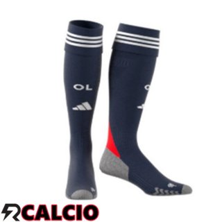 Seconda Calzini Calcio Lione OL Blu Reale 2025/2026