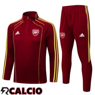 Insieme Tuta Calcio Arsenal Rosso 2025/2026
